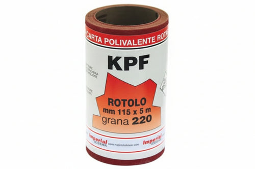 Carta Resinata Al Corindone Con Supporto Lattice Kpf In Miniroll- - Grana 180 - 3 Pezzi Imperial