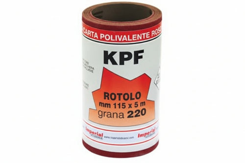 Carta Resinata Al Corindone Con Supporto Lattice Kpf In Miniroll- - Grana 220 - 3 Pezzi Imperial