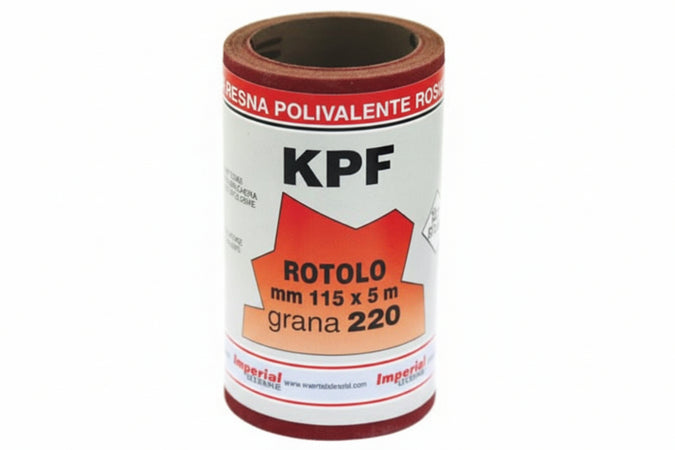 Carta Resinata Al Corindone Con Supporto Lattice Kpf In Miniroll- - Grana 240 - 3 Pezzi Imperial