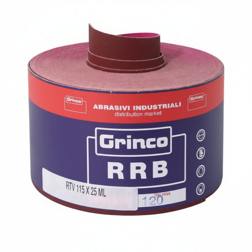 Carta Resinata Al Corindone Rrb Con Velcro- - Grana 60 - 25 Mt