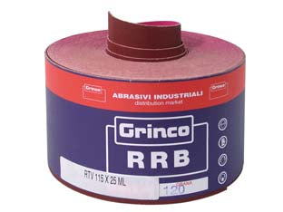 Carta Resinata Al Corindone Rrb Con Velcro- - Grana 80 - 25 Mt