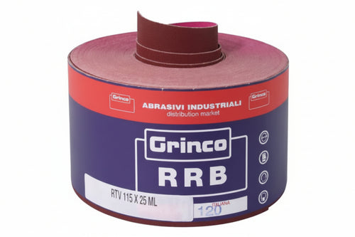 Carta Resinata Al Corindone Rrb Con Velcro- - Grana 100 - 25 Mt