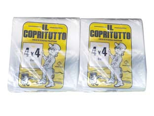 Telo Copritutto Neutro Mt.4X4 Extra Pesante- - Mt.4X4 Gr.750 - 10 Confezione Cp