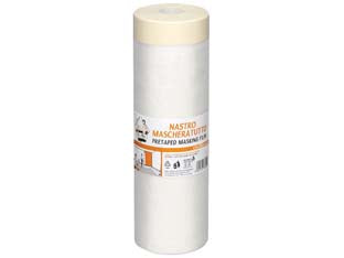 Nastro Carta Adesivo + Film Hdpe Trasparente- - Cm.270X16Mt - 5 Rotolo
