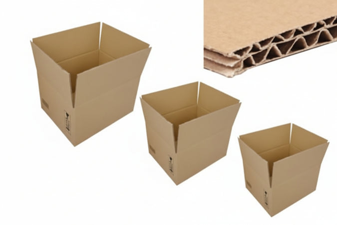 Scatola Cartone Per Imballo Americana Doppia Onda- - Mm.500X400X300 - 10 Pezzi
