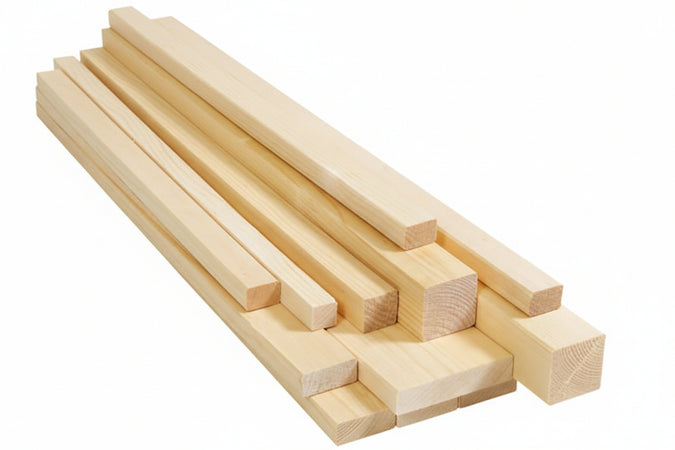 Listello Piallato 4 Lati In Abete- - Mm.25X45X2000 - 8 Pezzi Pircher