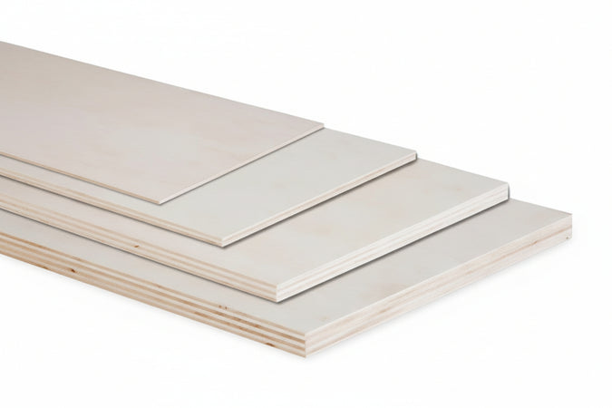 Tavola Compensato Di Pioppo Grezzo Mm.5X400X830 Pircher