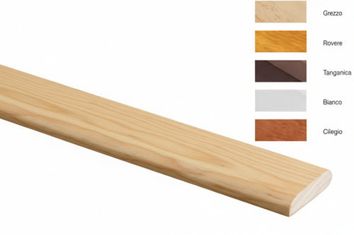 Astina Liscia In Legno Di Ayous- - Mm.4,5X18X2000, Bianco - 25 Pezzi Pircher