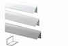 Profilo Angoli Uguali In Alluminio- - Mm.25X25 Mt.1 Argento - 5 Pezzi
