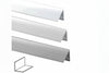 Profilo Angoli Uguali In Alluminio- - Mm.25X25 Mt.2 Argento - 5 Pezzi