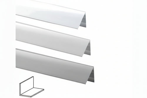 Profilo Angoli Uguali In Alluminio- - Mm.25X25 Mt.2 Argento - 5 Pezzi