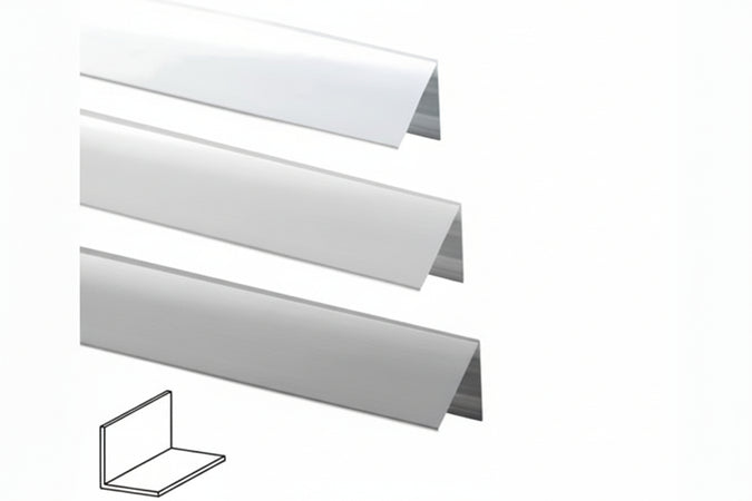 Profilo Angoli Uguali In Alluminio- - Mm.25X25 Mt.2 Argento - 5 Pezzi