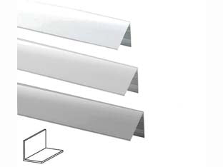 Profilo Angoli Uguali In Alluminio- - Mm.30X30 Mt.2 Argento Lucido - 5 Pezzi