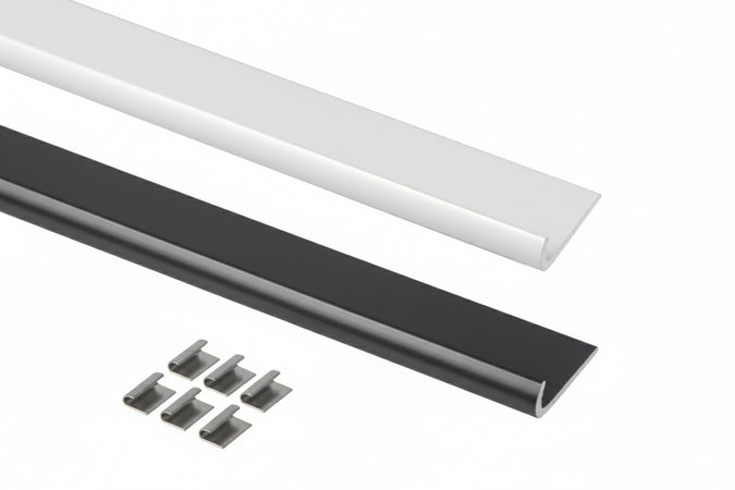 Profilo Unghietta In Alluminio- - Mm.18 Mt.2 Argento - 5 Pezzi