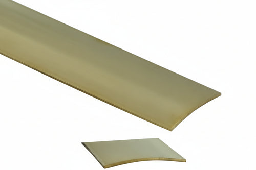 Piaggia Autoadesiva Profilo Semitondo In Ottone- - Cm.103X3 - 1 Blister