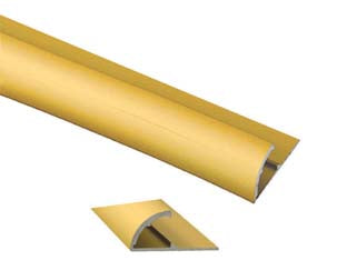 Piaggia Adesiva Pavimento Ferma Passatoia In Alluminio Oro Cm.73X26