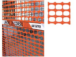 Rete In Plastica Per Cantieri Area Cantiere- - Cm.150H. - 1 Rotolo Tenax