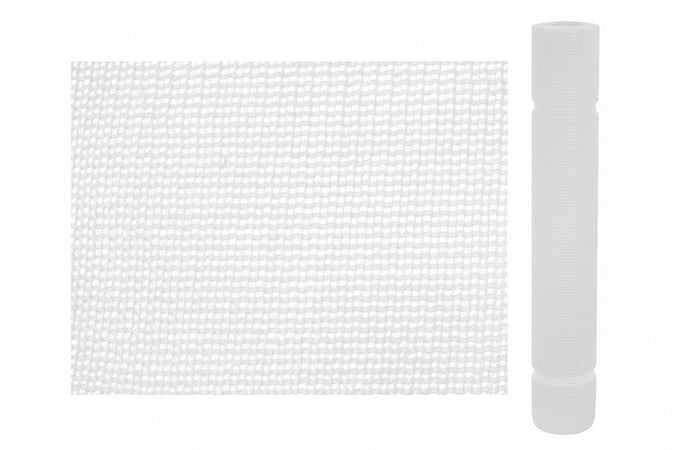 Rete Per Ponteggi Bianca In Plastica Con Asole Mt.1,80H. In Rotoli Da Mt 25 (Mq.45) Trex
