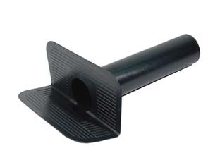 Bocchettone Di Scarico Ad Angolo Uscita Tonda In Tpv Nero Ø Mm.80