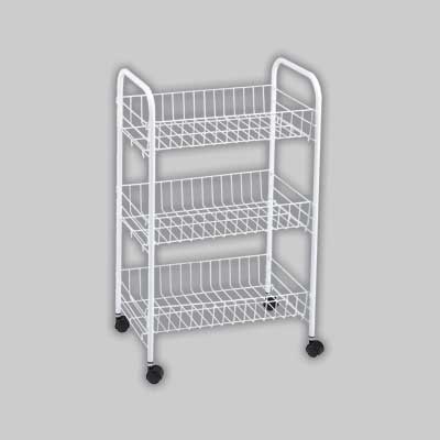 Carrello Multiuso Bianco Cm 40X26X62H