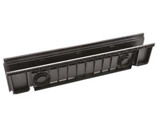 Canaletta In Abs Cm.100 Nera Cm.100X20X15H