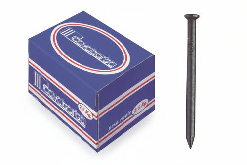 Chiodi Acciaio Temperato Testa Bombata- -Ø Mm.3,5X60 - 2.5 Kg Cavatorta