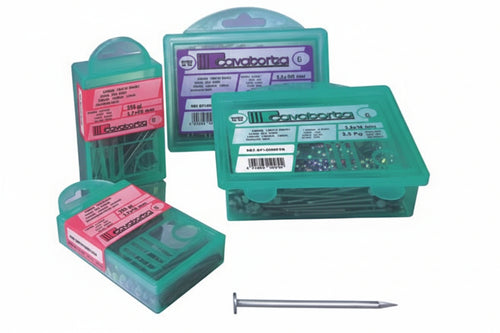 Chiodi Testa Piana Bricoline- - Ø Mm. 1,0 - 5X15 Gr.125 - 4 Blister Cavatorta