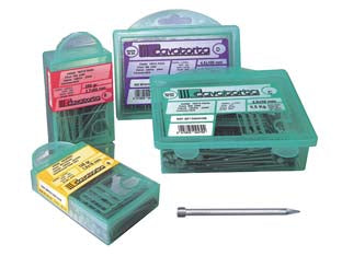 Chiodi Testa Gruppino Bricoline- - Ø Mm. 1,3 - 8X25 Gr.125 - 4 Blister Cavatorta