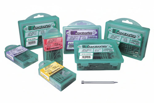 Chiodi Testa Gruppino Bricoline- - Ø Mm. 1,5 - 10X30 Gr.250 - 4 Blister Cavatorta