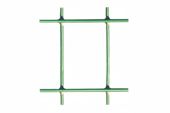 Rete Elettrosaldata Zincata Plastificata Verde Esaplax Maglia Mm.50X76- Maglia 76,2X50,8 Filo Ø Mm.2,5 Est. - Cm.200H. - 1 Rotolo Cavatorta