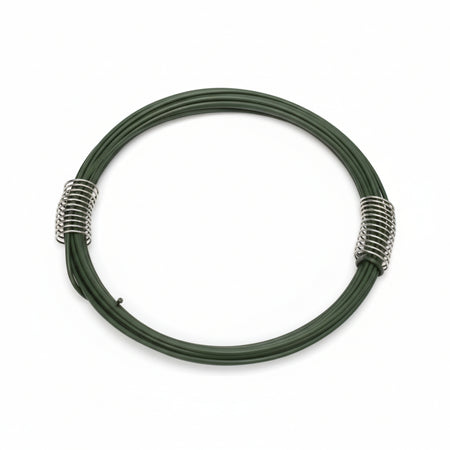 Filo Ferro Zincato E Plastificato Verde- - N° 4 Filo Ee ¸ Mm.09 Mt.40 - 30 Matassa T-Rex