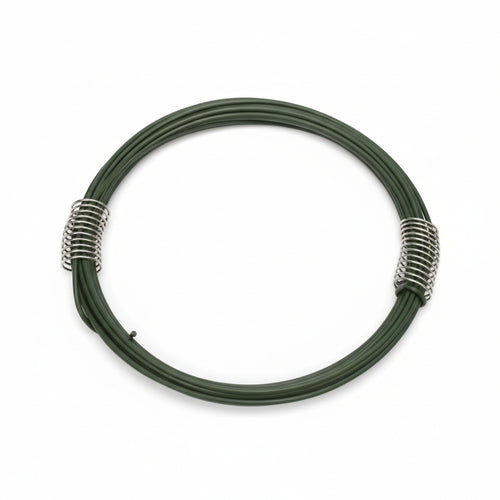 Filo Ferro Zincato E Plastificato Verde- - N° 4 Filo Ee ¸ Mm.09 Mt.40 - 30 Matassa T-Rex