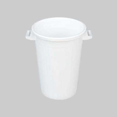 Bidone Per Rifiuti Bianco 100 Lt - Ø 47X66H
