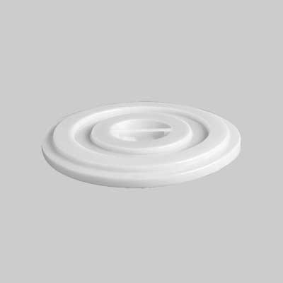 Coperchio Per Bidone Per Rifiuti Bianco 100 Lt