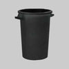 Bidone Per Rifiuti Nero 100 Lt - Ø 47X66 H