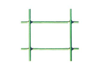 Rete Elettrosaldata Zincata Plastificata Verde Rotolo Mt.25 Mm.25X50- Maglia Mm.50X25 Filo Ø Mm.2,3 Est.- Cm.150H. Mt.25 - 1 Rotolo T-Rex