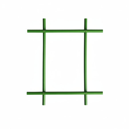 Rete Elettrosaldata Zincata Plastificata Verde Rotolo Mt.25- Maglia Mm.75X50 Filo Ø Mm.2,10 Est. - Cm.80H. - 1 Rotolo T-Rex