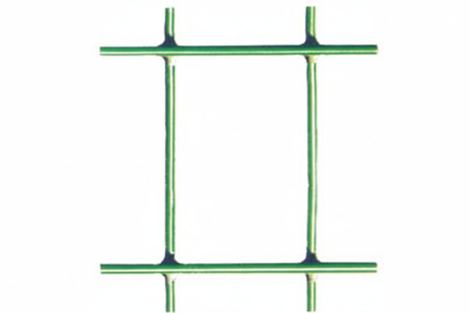 Rete Elettrosaldata Zincata Plastificata Verde Rotolo Mt.25- Maglia Mm.76X63 Filo Ø Mm.2,20 Est - Cm.100H. - 1 Rotolo T-Rex