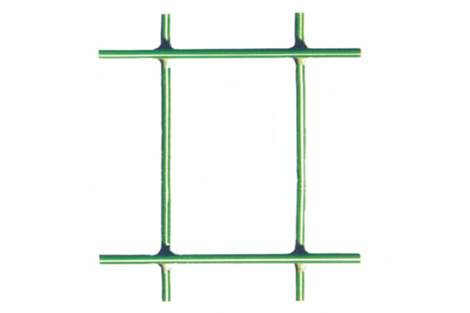 Rete Elettrosaldata Zincata Plastificata Verde Rotolo Mt.25- Maglia Mm.76X63 Filo Ø Mm.2,20 Est - Cm.150H. - 1 Rotolo T-Rex