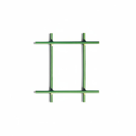 Rete Elettrosaldata Zincata Plastificata Verde Rotolo Mt.25- Maglia Mm.100X50 Filo Ø Mm.2,50 Est. - Cm.180H. - 1 Rotolo T-Rex