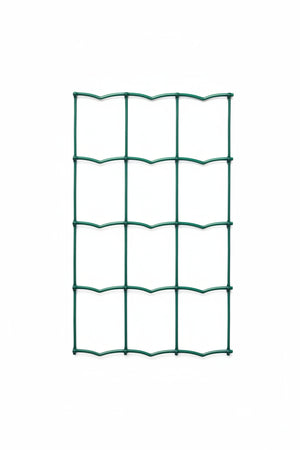 Rete Elettrosaldata Zincata Plastificata Verde Ondulata Mm.50X75- Maglia Mm.50X75 Filo Ø Mm.2,1 Est. - Cm.150H. - 1 Rotolo T-Rex
