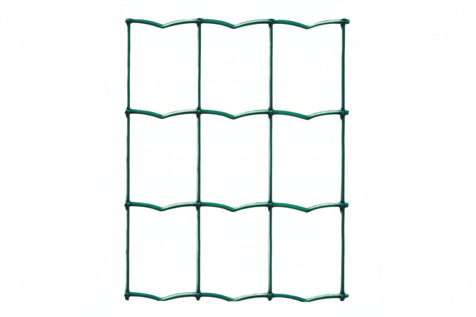 Rete Elettrosaldata Zincata Plastificata Verde Ondulata Mm.50X75- Maglia Mm.50X75 Filo Ø Mm.2,1 Est. - Cm.175H. - 1 Rotolo T-Rex