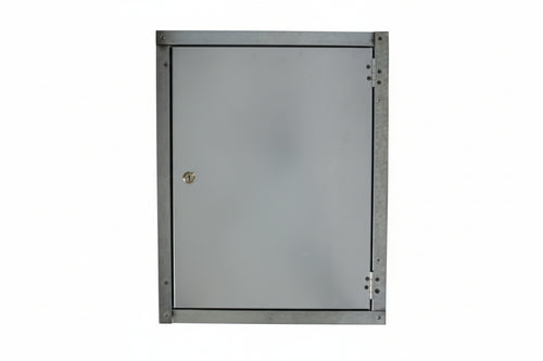 Sportello Liscio In Acciaio Zincato Cm.29X29H.