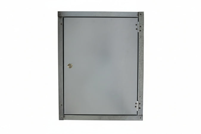 Sportello Liscio In Acciaio Zincato Cm.29X29H.
