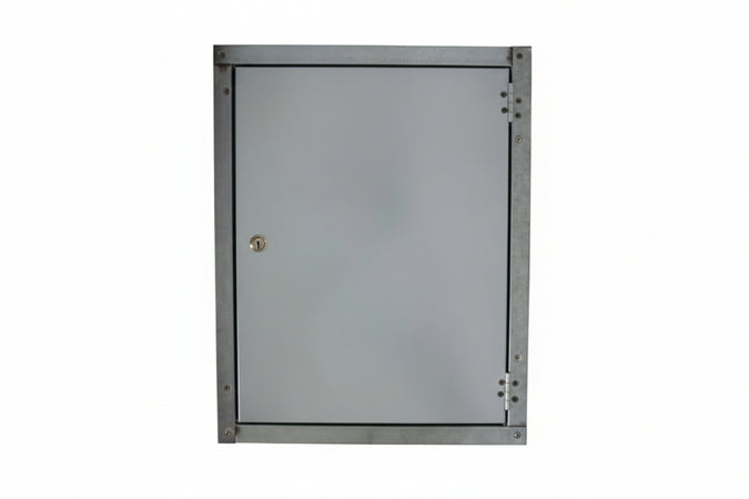 Sportello Liscio In Acciaio Zincato Cm.44X54H.