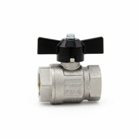 Valvola A Sfera F/F Con Maniglia A Farfalla Ideal Art.092- - Ff 3/8 - Pressione Esercizio 50 Bar - 5 Pezzi Itap