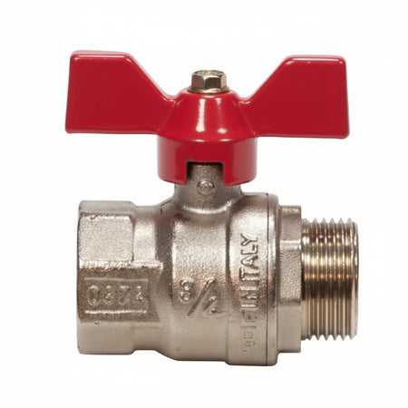 Valvola A Sfera M/F Con Maniglia A Farfalla Vienna Art.119- - Mf 3/4 - Pressione Esercizio 30 Bar - 8 Pezzi Itap