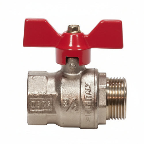 Valvola A Sfera M/F Con Maniglia A Farfalla Vienna Art.119- - Mf 3/4 - Pressione Esercizio 30 Bar - 8 Pezzi Itap
