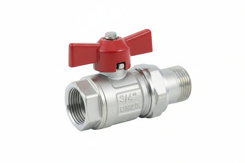 Valvola A Sfera M/F Per Collettori Maniglia Farfalla Ideal Art.098- - Mf 3/4 - Pressione Esercizio 40 Bar - 3 Pezzi Itap