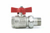 Valvola A Sfera M/F Per Collettori Maniglia Farfalla Ideal Art.098 Mf 11/4 Pressione Esercizio 30 Bar Itap